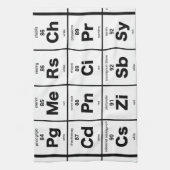 Periodieke Wijnentabel Theedoek (Verticaal)