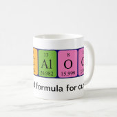 Periodieke woordmok van Vindaloo Koffiemok (Voorkant rechts)