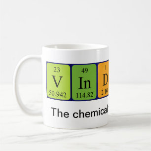 Periodieke woordmok van Vindaloo Koffiemok