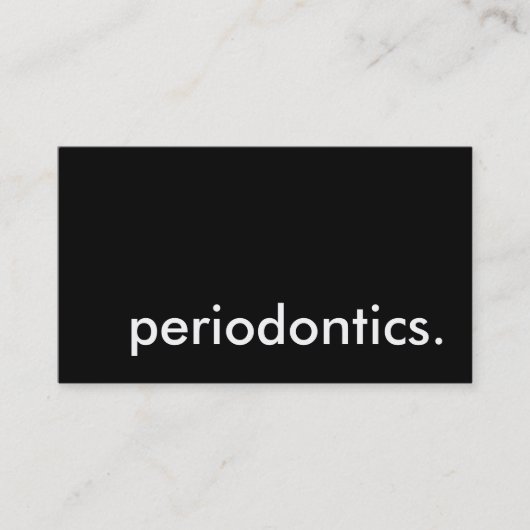 periodontica. visitekaartje (Voorkant)