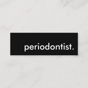 periodontist. mini visitekaartje