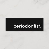 periodontist. mini visitekaartje (Voorkant)