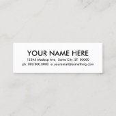 periodontist. mini visitekaartje (Achterkant)