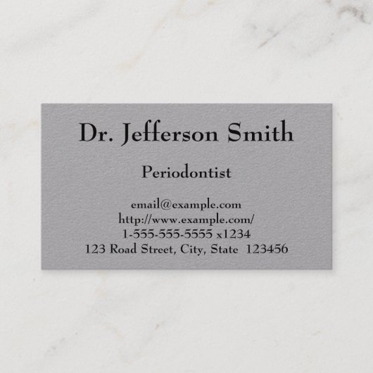  Periodontist Visitekaartje (Voorkant)