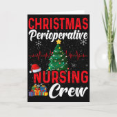 Perioperative Nurse Pre Op Nursing Christmas Crew Kaart (Voorkant)