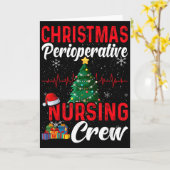 Perioperative Nurse Pre Op Nursing Christmas Crew  Kaart (Gele Bloem)
