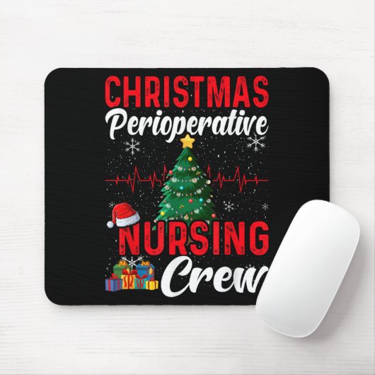 Perioperative Nurse Pre Op Nursing Christmas Crew  Muismat (Met muis)