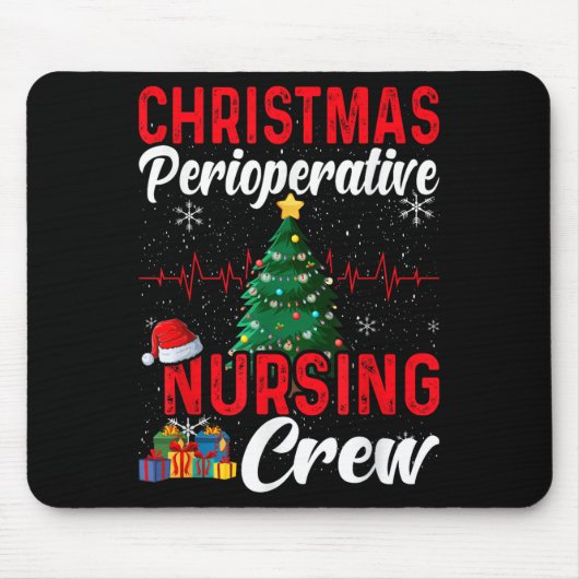 Perioperative Nurse Pre Op Nursing Christmas Crew  Muismat (Voorkant)