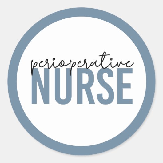 Perioperative Nurse RN OR Nurse Ronde Sticker (Voorkant)