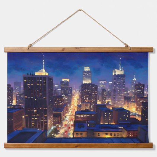 Peripheral Metropolis View Hangend Wandkleed (Voorkant)