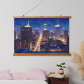 Peripheral Metropolis View Hangend Wandkleed (Slaapkamer)