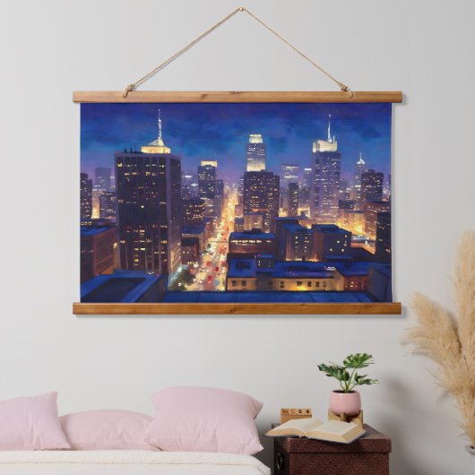 Peripheral Metropolis View Hangend Wandkleed (Slaapkamer)