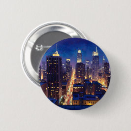 Peripheral Metropolis View Ronde Button 5,7 Cm