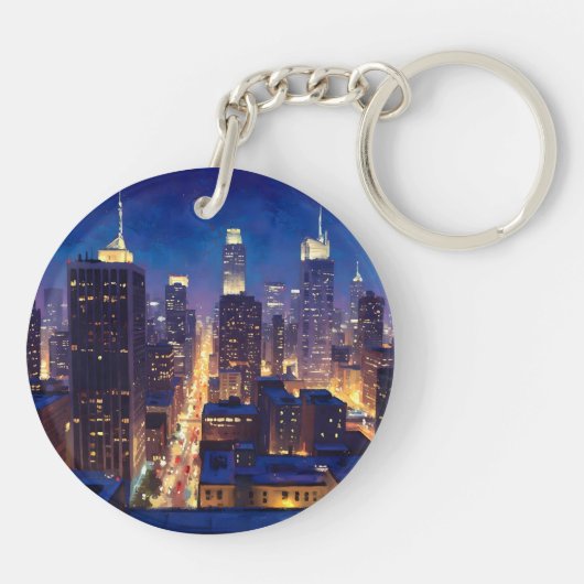 Peripheral Metropolis View Sleutelhanger (Achterkant)