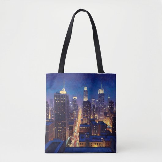 Peripheral Metropolis View Tote Bag (Voorkant)