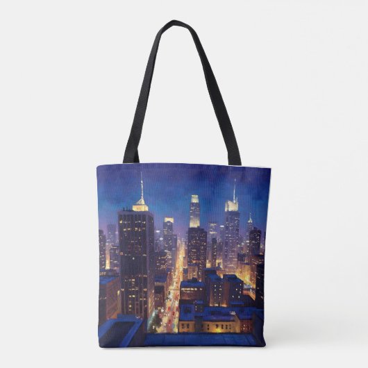 Peripheral Metropolis View Tote Bag (Achterkant)