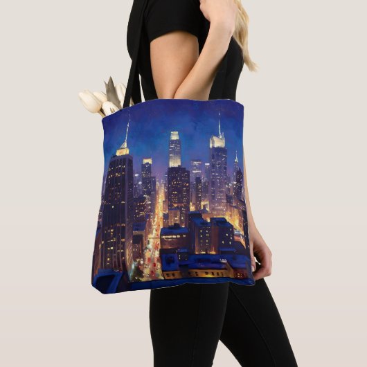 Peripheral Metropolis View Tote Bag (Dichtbij)