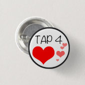 PERISCOPE-tabblad voor hartenpop Ronde Button 3,2 Cm (Voorkant /achterkant)