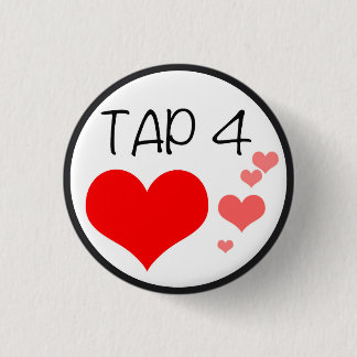 PERISCOPE-tabblad voor hartenpop Ronde Button 3,2 Cm