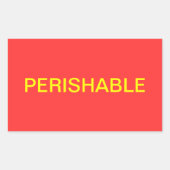 Perishable Shipping Label (Voorkant)