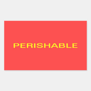 Perishable Shipping Label