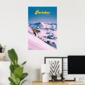 Perisher Australië Skigebied Reisposter Poster (Thuiskantoor)
