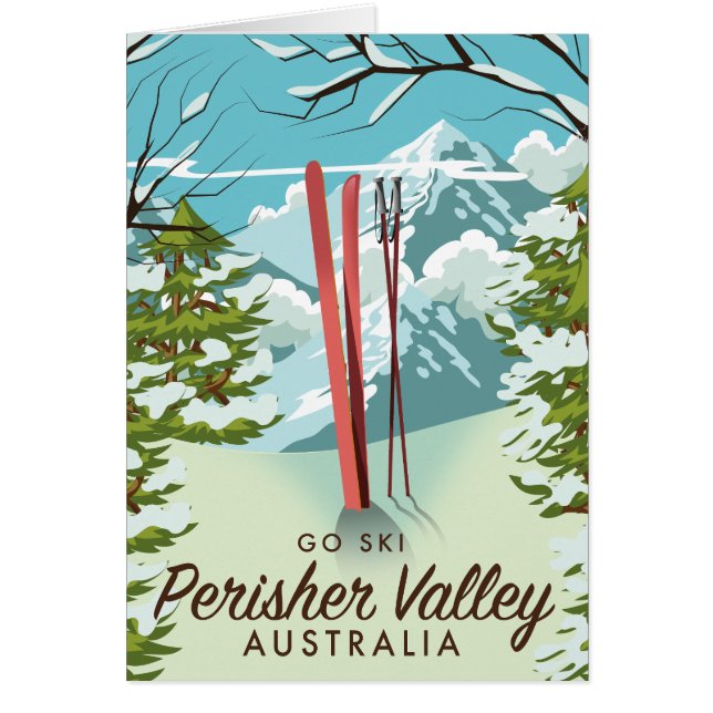 Perisher Valley Australië skiën. (Voorkant)