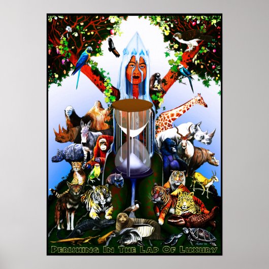 "Perishing in the Lap of Luxury" door Aleta 2017 Poster (Voorkant)