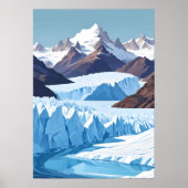 Perito Moreno Gletsjer Poster (Voorkant)