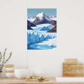 Perito Moreno Gletsjer Poster (Keuken)