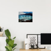 Perito Moreno gletsjer vooraan op de Andes Poster (Thuiskantoor)