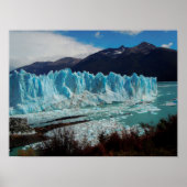 Perito Moreno gletsjer vooraan op de Andes Poster (Voorkant)