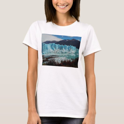 Perito Moreno gletsjer vooraan op de Andes T-shirt (Voorkant)