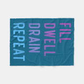 Peritoneal Dialysis Fill Dwell Drain Repeat Funny  Fleece Deken (Voorkant (Horizontaal))