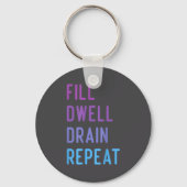 Peritoneal Dialysis Fill Dwell Drain Repeat Funny  Sleutelhanger (Voorkant)