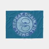 Peritoneal Dialysis Nurse Funny Quote - Black, Uni Fleece Deken (Voorkant (Horizontaal))