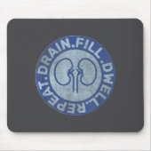 Peritoneal Dialysis Nurse Funny Quote - Black, Uni Muismat (Voorkant)