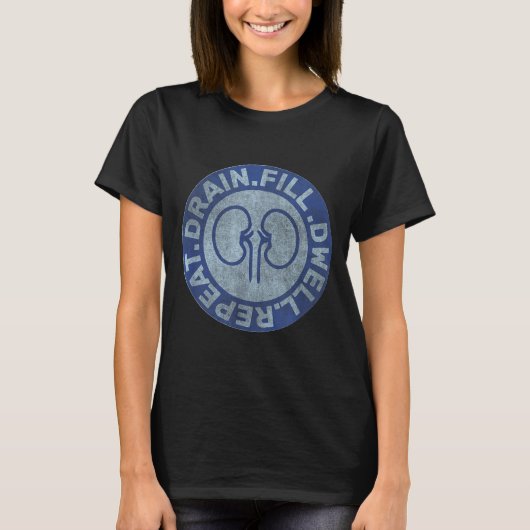 Peritoneal Dialysis Nurse Funny Quote - Black, Uni T-shirt (Voorkant)