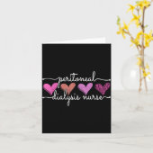 Peritoneal Dialysis Nurse Kidney Disease Funny Nur Kaart (Gele Bloem)