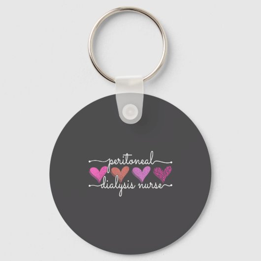 Peritoneal Dialysis Nurse Kidney Disease Funny Nur Sleutelhanger (Voorkant)