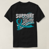 Peritoneale Support Squad USA Flag Awareness Lint T-shirt (Design voorkant)