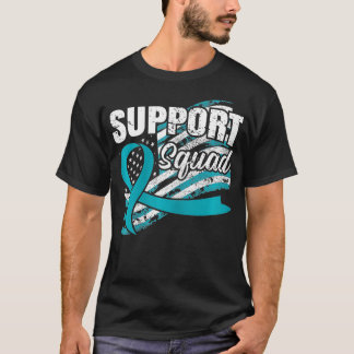 Peritoneale Support Squad USA Flag Awareness Lint T-shirt