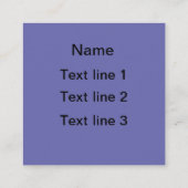 Periwinkle. Aangepaste tekst. Vierkante Visitekaartje (Achterkant)