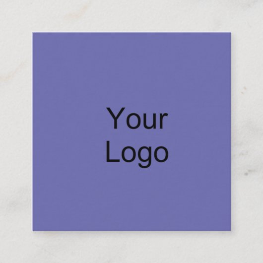 Periwinkle. Aangepaste tekst. Vierkante Visitekaartje (Voorkant)