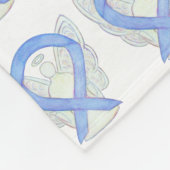 Periwinkle Angel Awareness Ribbon Soft Blankets Fleece Deken (Hoek)