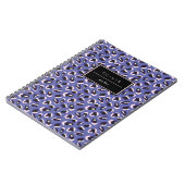 Periwinkle Animal Print Named Notitieboek (Linkerzijde)