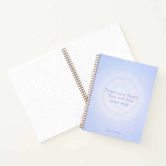 Periwinkle Aura Message Notebook Notitieboek (Binnen)