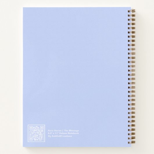 Periwinkle Aura Message Notebook Notitieboek (Achterkant)