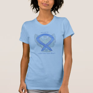 Periwinkle Awareness Ribbon Angel Custom Shirten T-shirt