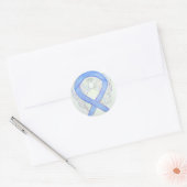 Periwinkle Awareness Ribbon Angel Decal Stickers (Envelop)